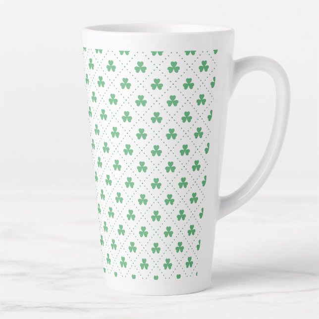 Blätter Pattern St. Patrick's Day-23223 Milchtasse (Rechts)