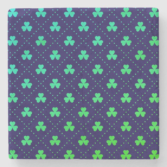 Blätter Pattern St. Patrick's Day-23223 Steinuntersetzer (Vorderseite)