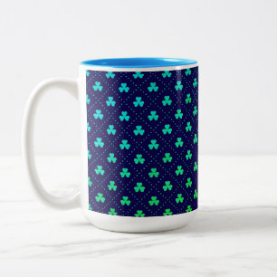 Blätter Pattern St. Patrick's Day-23223 Zweifarbige Tasse