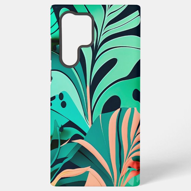 Blätter Samsung Galaxy Hülle (Rückseite)