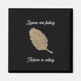 Blätter sind Fallende schwarze Magnete Magnet