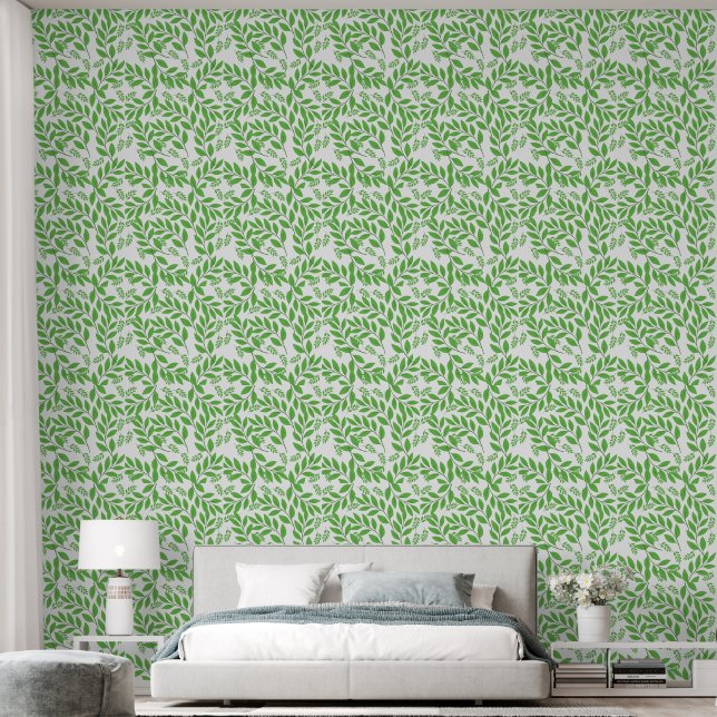 Blätter Tapete (Schlafzimmer)