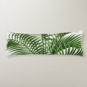 Blätter Tropical Greenery Watercolor Palm Tree Seitenschläferkissen