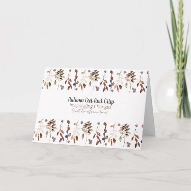 Blätter und Beeren Karte (Vorderseite)