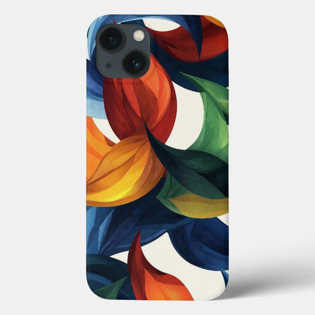 Blätter und Blumen Case-Mate iPhone Hülle (Rückseite)