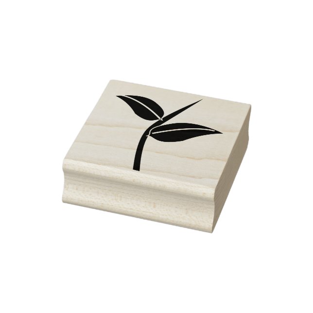 Blätter und Briefmarke der Stammkunst Gummistempel (Stempel)