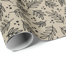 Blätter und Dots Modernes neutrales Schleifpapier