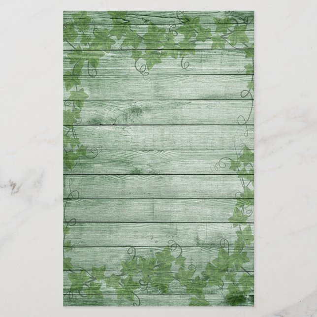 Blätter und Holz Briefpapier (Vorderseite)