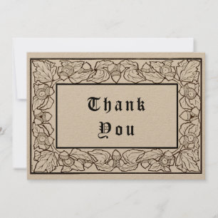 Blätter und Kunsthandwerk Dankeskarte