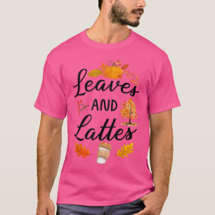 Blätter und Latten Fall Kaffeefall Herbst Erntedan T-Shirt