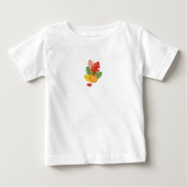 Blätter und Pumpkin Baby T-shirt