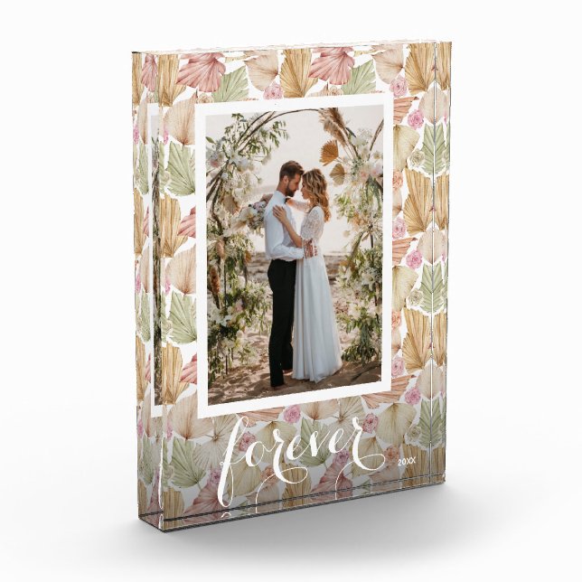 Blätter und Rose von Watercolor Boho Fotoblock (Links)