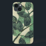 Blätter und Verzweigungen auf dem Hintergrund der  Case-Mate iPhone Hülle<br><div class="desc">Lebhafte grüne Blätter und Zweige Erholung auf einem cremefarbenen Hintergrund in diesem Bild von Jennifer Goldberger. Während die Jahreszeit die Farben auf diesen Blätter ändert,  bleibe das gleiche,  was ein wenig Konsistenz in Ihr Leben bringt.</div>