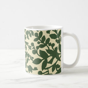 Blätter und Vögel Kaffeetasse