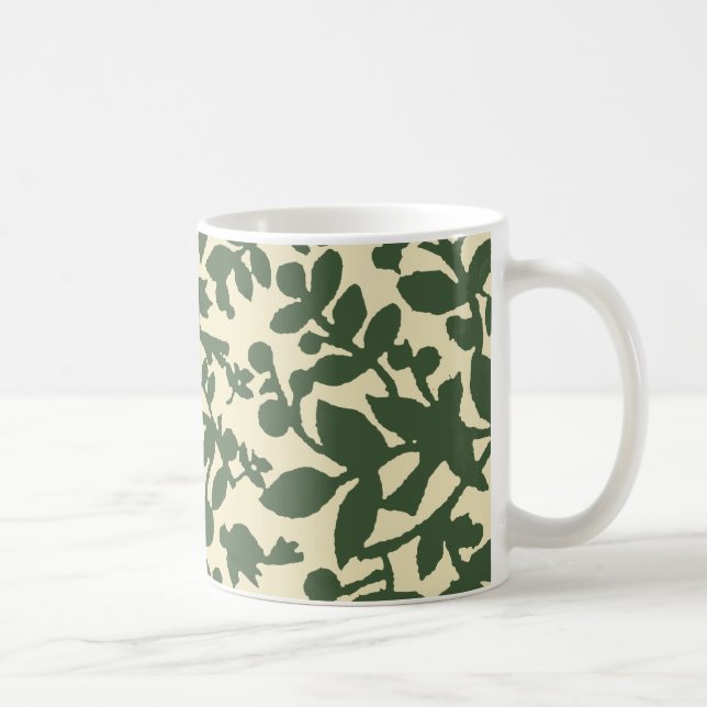 Blätter und Vögel Kaffeetasse (Rechts)