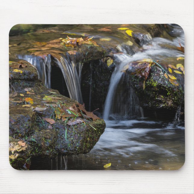 Blätter und Wasserfälle Mousepad (Vorne)