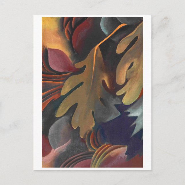 Blätter unter Wasser | Georgia O'Keeffe | Postkarte (Vorderseite)