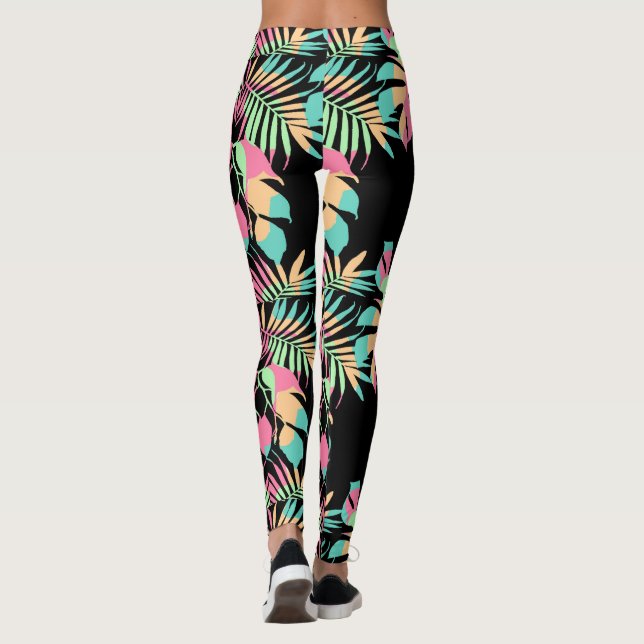 Blätter von Farben Leggings (Rückseite)