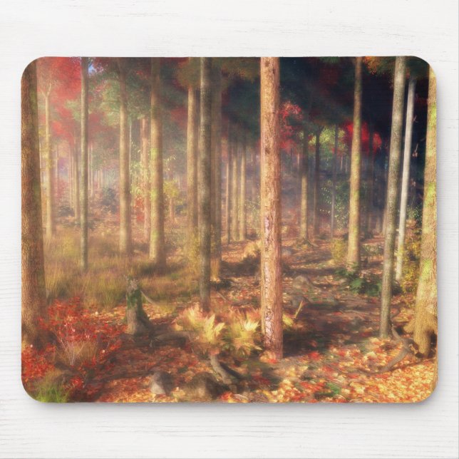 Blätter von Goldmousepad Mousepad (Vorne)