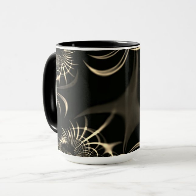 Blätter von trockenem Gras oder gekrönten Dornen?  Tasse (Vorderseite Links)
