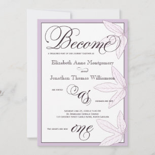 Blätter werden zu einer Christlichen Einladung zur