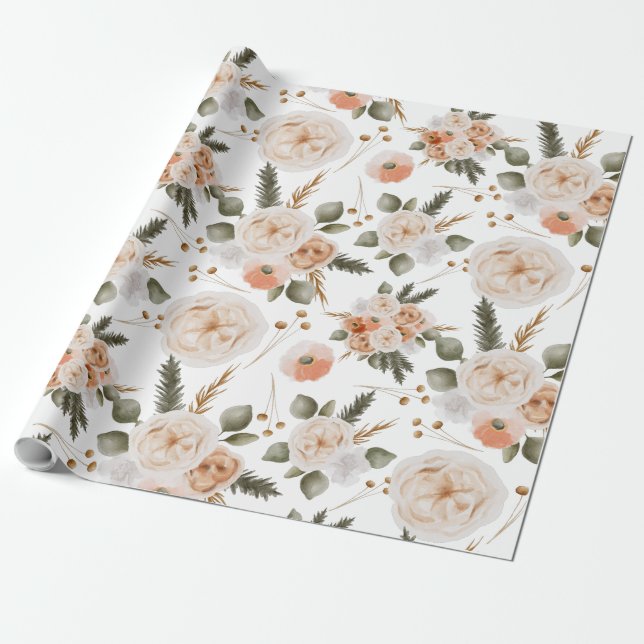 Blätter zum Abpacken von Pfirsichblättern Geschenkpapier (Ungerollt)