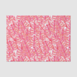 Blätter zur Pflanze Tropical Pink Monstera Seidenpapier