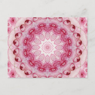 Blätter zur Rose Postkarte