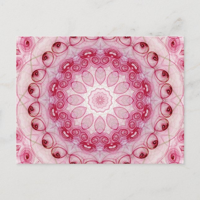 Blätter zur Rose Postkarte (Vorderseite)