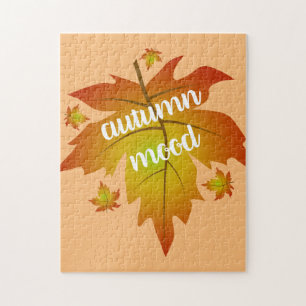 Blätter zur Stimmungstyp im Herbst