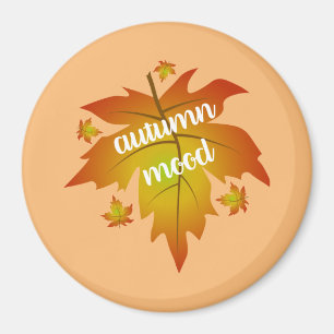 Blätter zur Stimmungstyp im Herbst Magnet