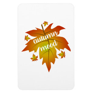 Blätter zur Stimmungstyp im Herbst Magnet