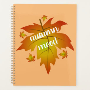 Blätter zur Stimmungstyp im Herbst Planer