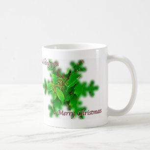 Blätterfrohe Weihnachten Tasse