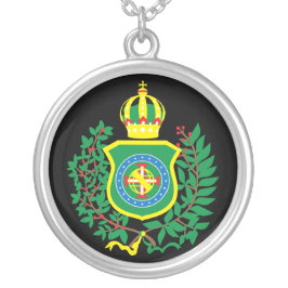Blättert Halsband das Silber mit dem Imperialen Versilberte Kette