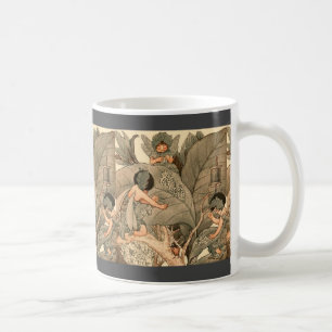 Blattfeen reparieren Blätter Kaffeetasse
