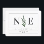 Blattfloralflora Save the Date<br><div class="desc">leafy Aquarell Blumenkarte Save the Date. Mit wunderschönen Aquarellfarben-Blätter und modernem,  kühlen Typ ist diese Save the Date-Einladung der richtige Trend und perfekt für jede Jahreszeit. Teil einer Hochzeitssuite</div>