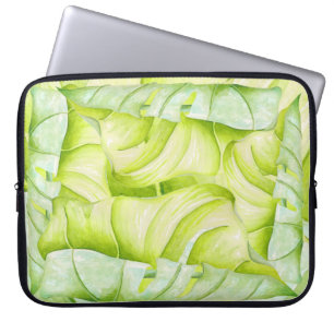 Blattgemälde auf einem Laptop-Sieb (1) Laptopschutzhülle