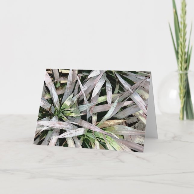 Blattmuster Feiertagskarte (Vorderseite)