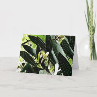 Blattmuster Feiertagskarte