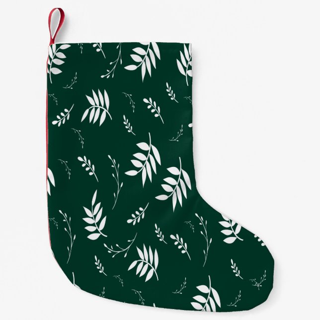 Blattmuster Kleiner Weihnachtsstrumpf (Vorderseite)