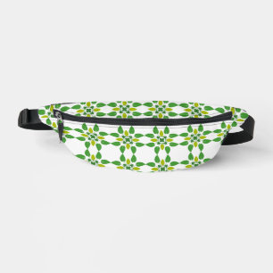 Blattmuster, Muster aus Blättern, grüne Blätter Bauchtasche