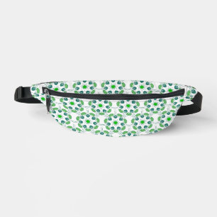 Blattmuster, Muster aus Blättern, grüne Blätter Bauchtasche