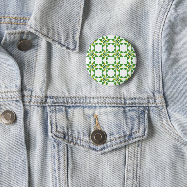 Blattmuster, Muster aus Blättern, grüne Blätter Button (Beispiel)