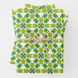 Blattmuster, Muster von Blätter, grüne Blätter