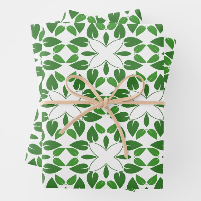 Blattmuster, Muster von Blätter, grüne Blätter (Beispiel)