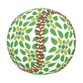 Blattmuster, Muster von Blätter, grüne Blätter Baseball