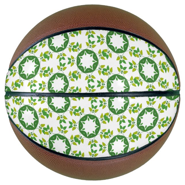 Blattmuster, Muster von Blätter, grüne Blätter Basketball (Vorderseite)