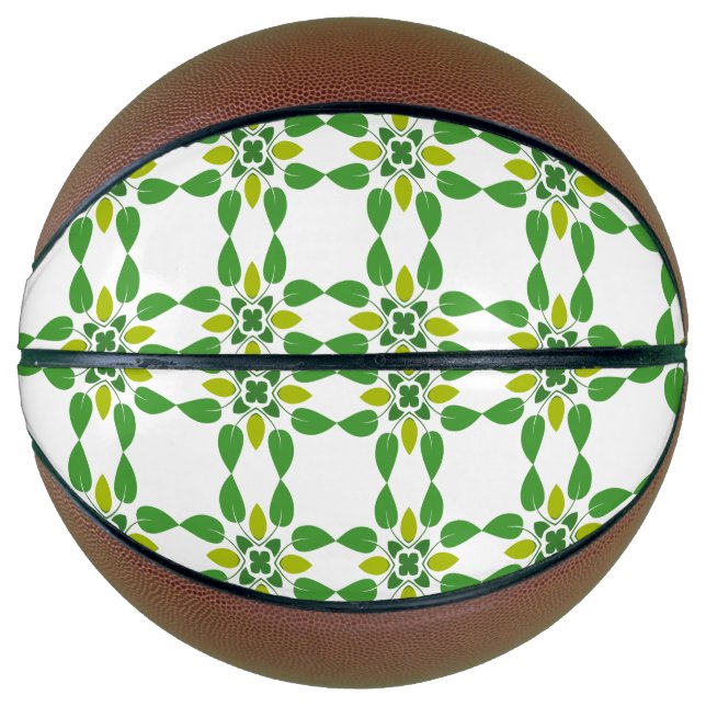 Blattmuster, Muster von Blätter, grüne Blätter Basketball (Vorderseite)