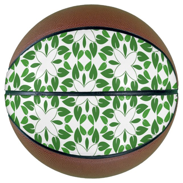 Blattmuster, Muster von Blätter, grüne Blätter Basketball (Vorderseite)